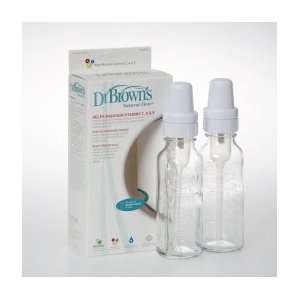  Dr. Browns 6H P2 Natural Flow Glass Bottle 2 Pack Size 4 