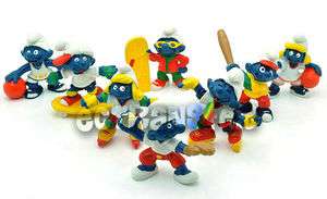 Lot 8 The SMURFS 2 Sports Figure New Toy/QT1453  
