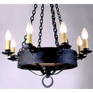  Los Feliz Monterey 8 Candle Chandelier oversized