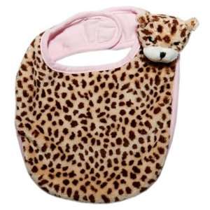  Babymio Collection   ChiChi the Cheetah Bib   Pink: Baby