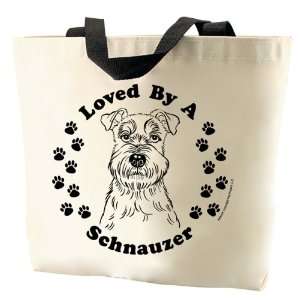  Schnauzer Dog 13x14 Canvas Tote Bag: Everything Else