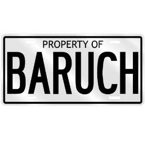  NEW  PROPERTY OF BARUCH  LICENSE PLATE SIGN NAME: Home 