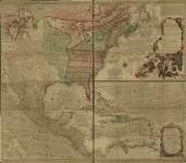 1763 an accurate map of north america describing and