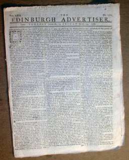 1778 Rev War newspaper DR BENJAMIN CHURCH isBRITISH SPY  