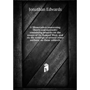  of several other authors, on those subjects: Jonathan Edwards: Books