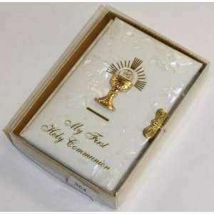   Book with Gold Plated Chalice in a Case   ENGLISH