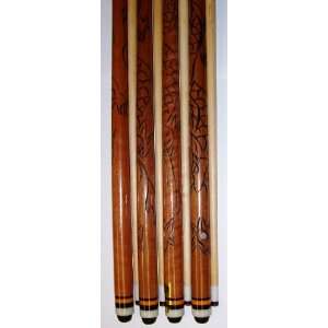  4 57 2107 Two Piece Pool Cues + Free Shipping: Sports 