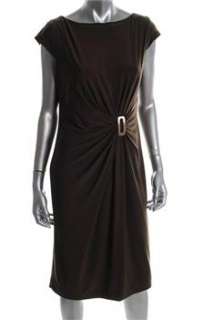 Anne Klein New York NEW Brown Versatile Dress BHFO Sale 12  