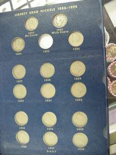 1883 1912 LIBERTY V NICKEL SET ONLY MISSING 2 COINS *1885 & 1912 S 