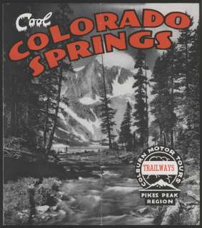 1930s Colorado Springs Brochure  