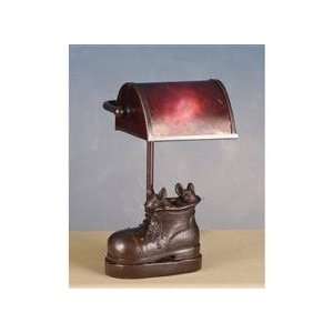   Tiffany Mica Banker Mice in Shoe Accent Lamp   82300