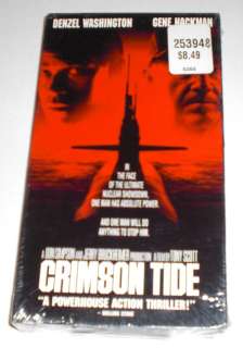 CRIMSON TIDE movie vhs SEALED Denzel Washington, Gene Hackman  