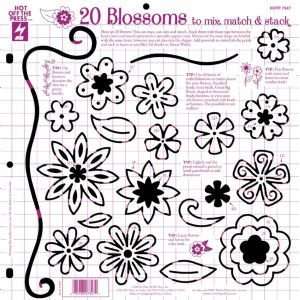 com 12X12 TEMPLATE 20 BLOSSOMS Papercraft, Scrapbooking (Source Book 