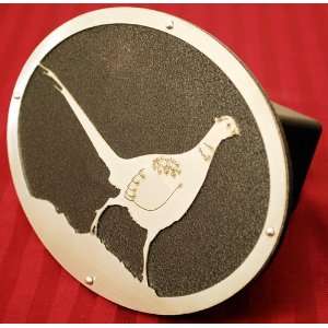    Pheasant Laser Cut Stainless Trailer Hitch Cover: Automotive