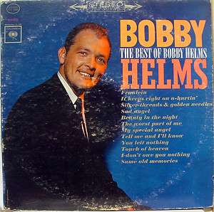 BOBBY HELMS the best of LP CS 8860 VG 1963 1E/1F  