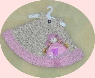 Dolly & Me~Thread Crochet Dress fits Vintage Ginny Dolls #2312  