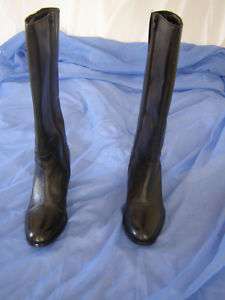nib Black leather women boots size us. 9 eru. 40  