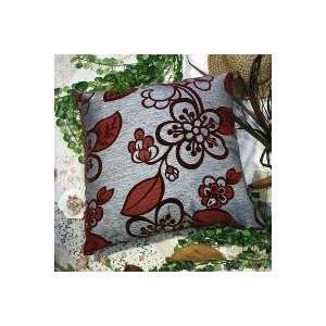  [Darkred Plum Blossom] Decorative Pillow Cushion / Floor 