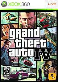 Grand Theft Auto IV (Xbox 360, 2008) Fast Shipping 710425390128 