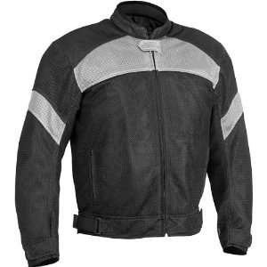 River Road Sedona Mesh Motorcycle Jacket Black/Gray XL