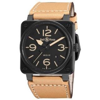Bell & Ross Mens BR 03 92 HERITAGE Aviation Black Dial and Beige 