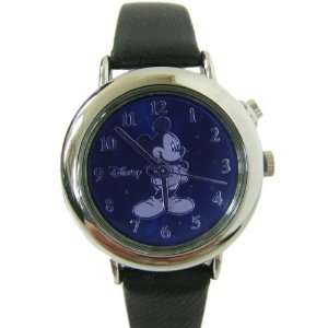   Mickey Mouse Music Analog Watch Black Band w/ Blue Dial: Toys & Games