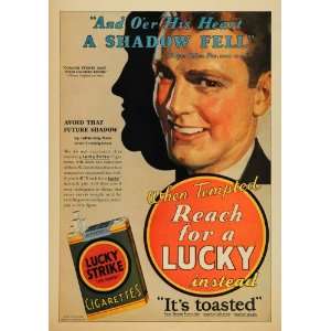 1930 Ad Lucky Strike Cigarettes American Tobacco Diet 