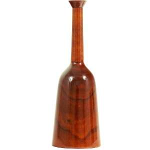  Wood Finish Vase with Narrow Neck