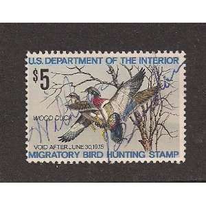    RW41 1974 Federal Duck Hunting Stamp; Wood Duck.: Everything Else