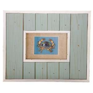   Crab Wall Decor Wood Blue Velvet Background Distressed by Midwest CBK
