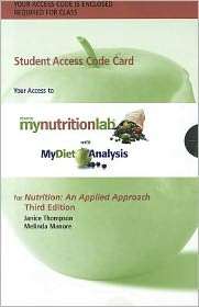 with MyDietAnalysis with Pearson eText    Standalone Access Card 