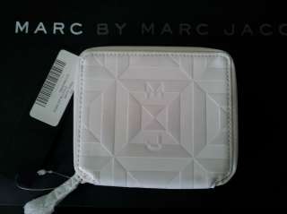 Marc by Marc Jacobs White Tonal Rubix Zip Around Wallet ★  