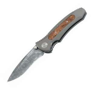  Eurofighter Damascus, Aluminum/Wood Handle, Plain 