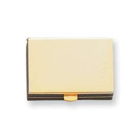 New Gold toned Double Compartment Plain Square Pillbox  