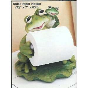 FROG bathroom TOILET tissue PAPER HOLDER Bath Decor NEW 