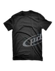 PDP Pacific Drums & Percussion Short Sleeve Tee, Black with Gray PDP 