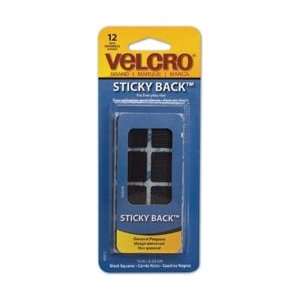  Velcro STICKY BACK Squares 7/8 12/Pkg Black 90072; 3 
