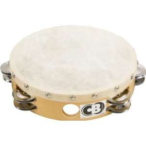  CB Percussion 4034 Double Row 8 Calf Skin Tambourine 8 In 