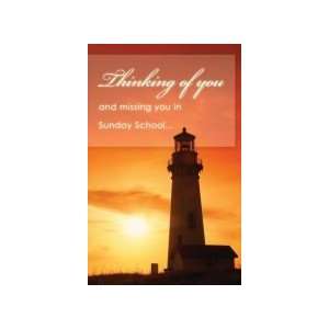  Postcards Absentee Missing You/Sunday School (Package of 
