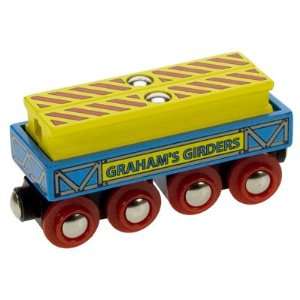   Single Wooden Train Rolling Stock (Steel Girder Wagon) Toys & Games