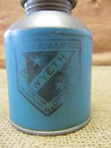 Vintage Wyeth Hardware Oil Can  Antique Oiler Tractor Truck Farm St 