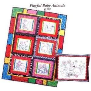  Playful Baby Animals   Quilt Pattern: Arts, Crafts 