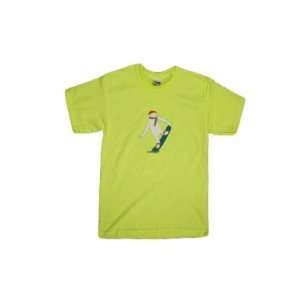   Zemu Snowboarder Tee (Safety Green) Large (14/16)