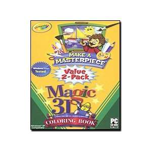   Make a Masterpiece / 3D Coloring Book Value 2 Pack