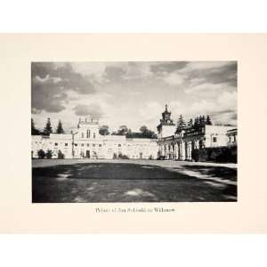  1939 Print Palace Jan Sobieski Wilanow Poland Warsaw 