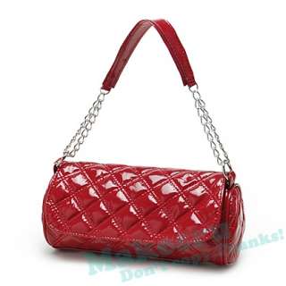 PU Leather New Handbag Womens Fashion Shoulder Tote Adjustable Bag RED 