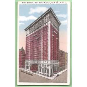    Postcard Vintage Hotel Belmont New York City 
