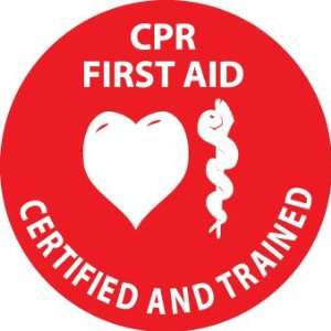   HARD HAT EMBLEMS CPR FIRST AID CERTIFIED AND TRAINED: Home Improvement