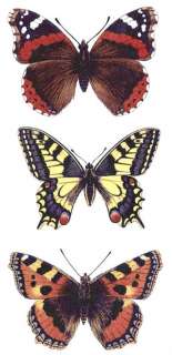 Butterfly Butterflies 2 each Select A Size Waterslide Ceramic Decals 
