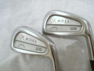 RARE Miura CB 202 Irons 3 pw DYNAMIC GOLD TOUR ISSUE  